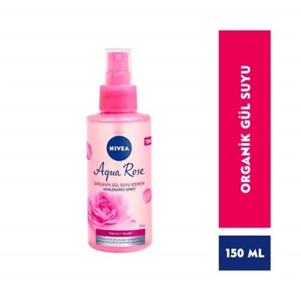 NİVEA AQUA ROSE ORGANİK GÜL SUYU 150 ML NEMLENDİRİCİ YÜZ SPREYİ