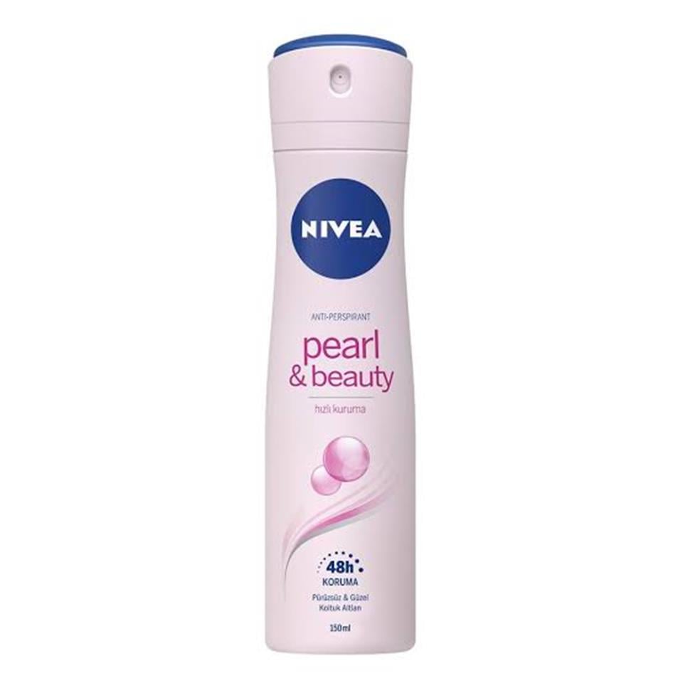 NİVEA DEODORANT SPREY PEARL BEAUTY KADIN 150 ML PUDRALI