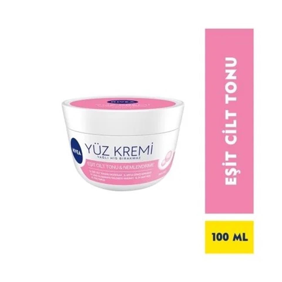 NİVEA EŞİT CİLT BAKIM TONU VE NEMLENDİRME YÜZ KREMİ 100 ML