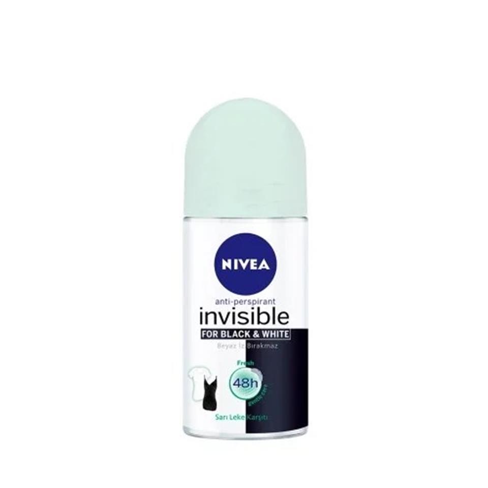 NİVEA INVİSİBLE BLACK & WHİTE FRESH KADIN ROLL ON 50 ML