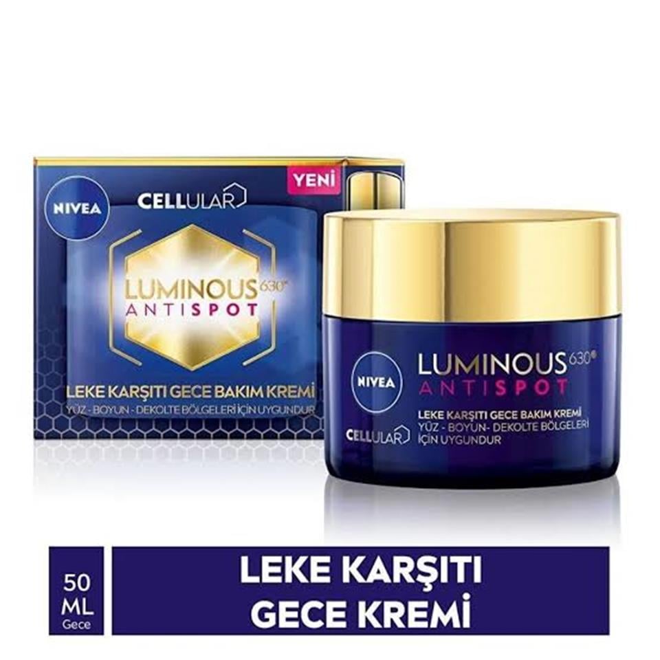 NİVEA LUMİNOUS 630 LEKE KARŞITI GECE KREMİ 50 ML