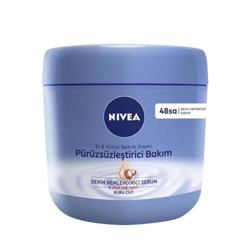 NİVEA PÜRÜZSÜZLEŞTİRİCİ EL & VÜCUT BAKIM KREMİ 400 ML