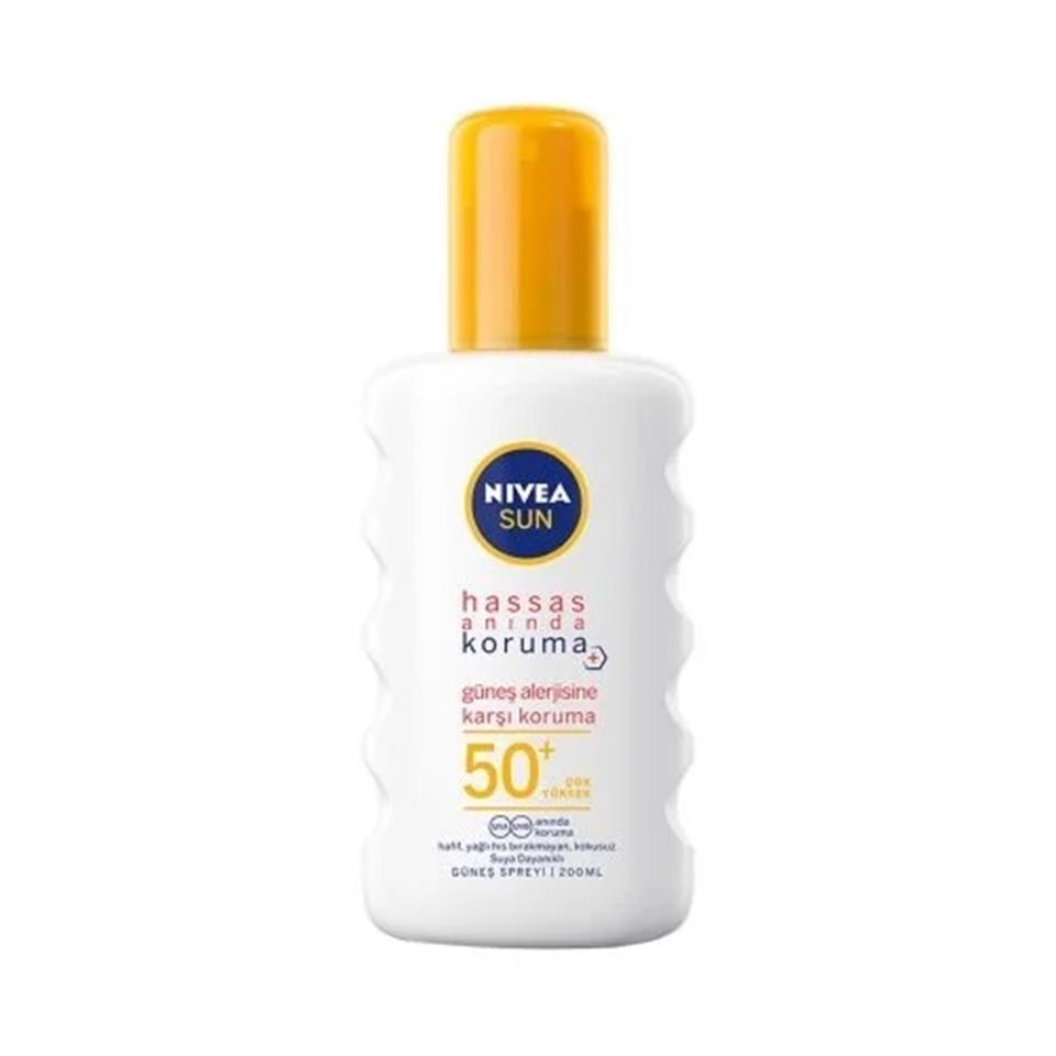 NİVEA SUN HASSAS ANINDA KORUMA GÜNEŞ SPREYİ 50+GKF 200ML
