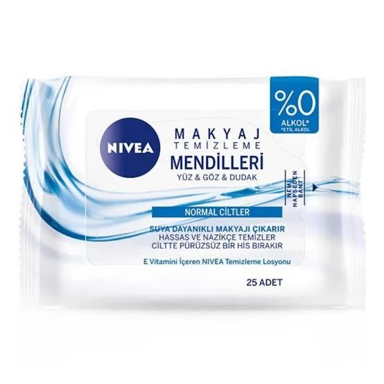 NİVEANİVEA 3'Ü 1 ARADA MAKYAJ TEMİZLEME MENDİLLERİ NORMAL CİLTLER 25 ADET