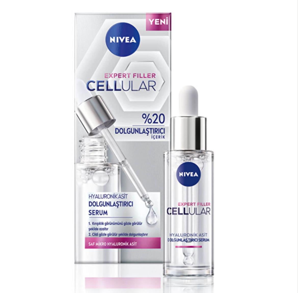 NİVEANİVEA CELLULAR EXPERT FİLLER HYALÜRONİK ASİT DOLGUNLAŞTIRICI CİLT SERUM 30 ML