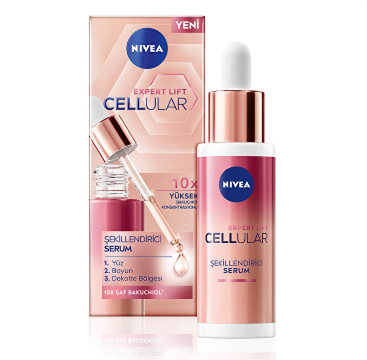 NİVEANİVEA CELLULAR EXPERT LİFT DOĞAL RETİNOL ALTERNATİFİ SAF BAKUCHİOL İÇEREN CİLT SERUMU 30 ML