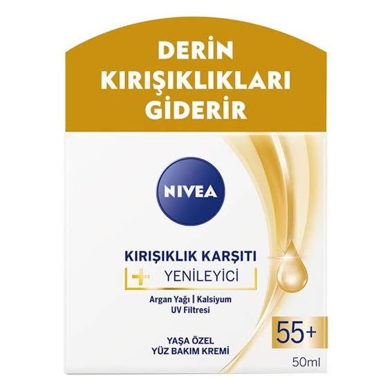 NİVEANİVEA KIRIŞIKLIK KARŞITI + YENİLEYİCİ 55+ YAŞA ÖZEL YÜZ BAKIM KREMİ 50 ML