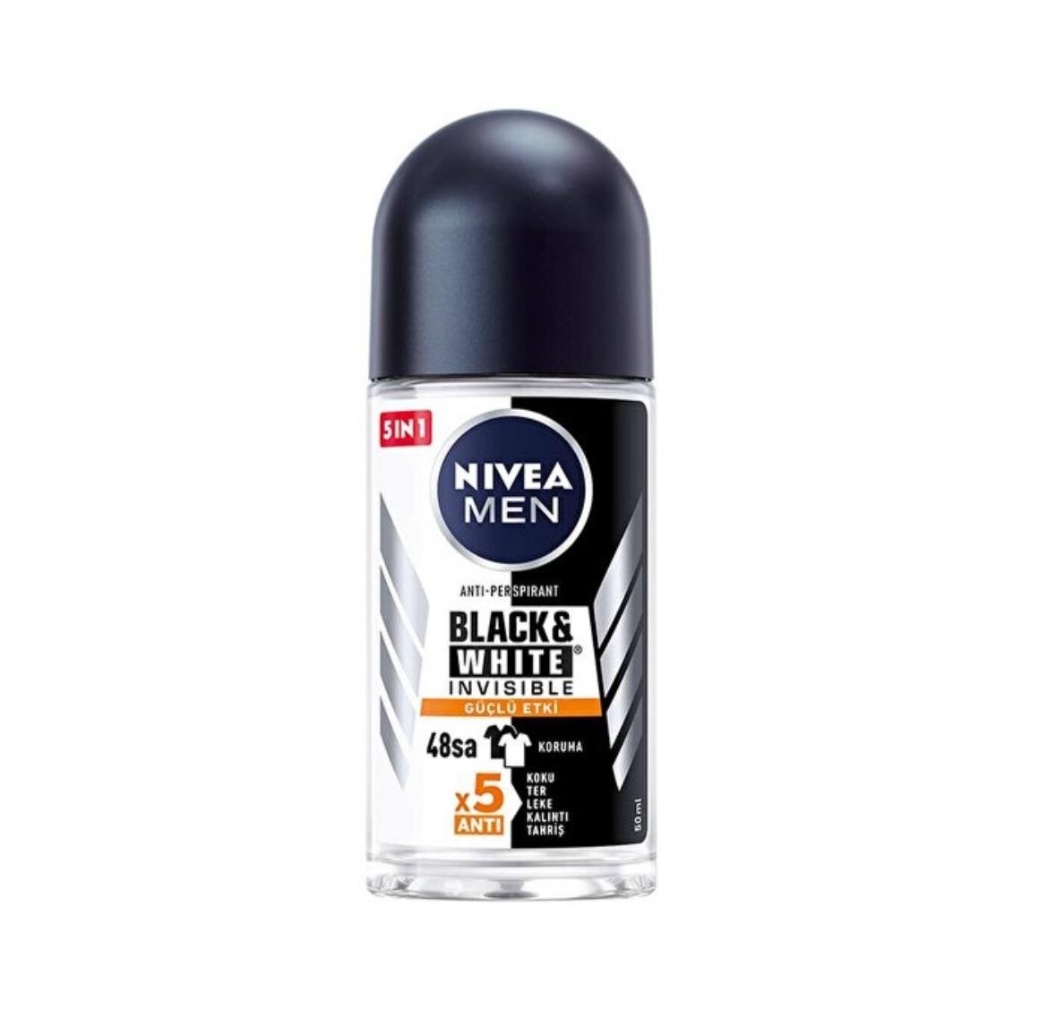 NİVEANİVEA MEN BLACK & WHİTE INVİSİBLE GÜÇLÜ ETKİ ERKEK DEODORANT ROLL-ON 50 ML
