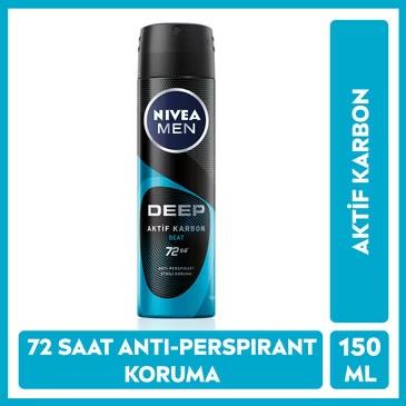 NİVEANİVEA MEN ERKEK SPREY DEODORANT DEEP BEAT 150 ML
