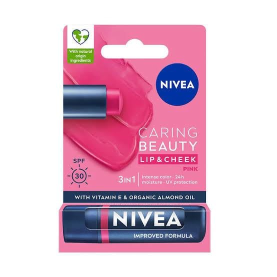 NİVEANİVEA RENKLİ DUDAK BAKIM KREMİ PEMBE 4,8 GR