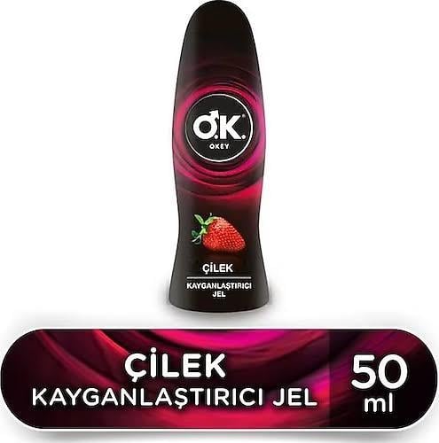 OKEYOKEY ÇİLEK KAYGANLAŞTIRICI JEL 50 ML