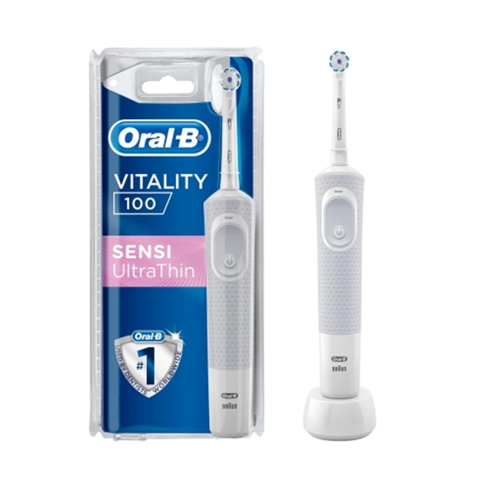 ORAL-B VİTALİTY 100 ŞARJ EDİLEBİLİR ELEKTRİKLİ DİŞ FIRÇASI SENSİ ULTRATHİN