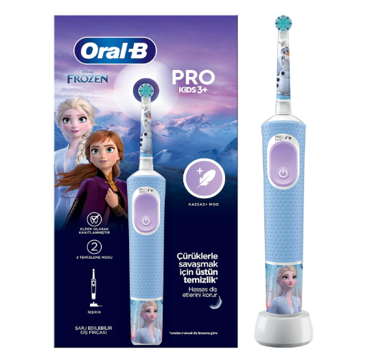 ORAL-BORAL-B ÇOCUK ŞARJLI/ELEKTRİKLİ DİŞ FIRÇASI FROZEN D103