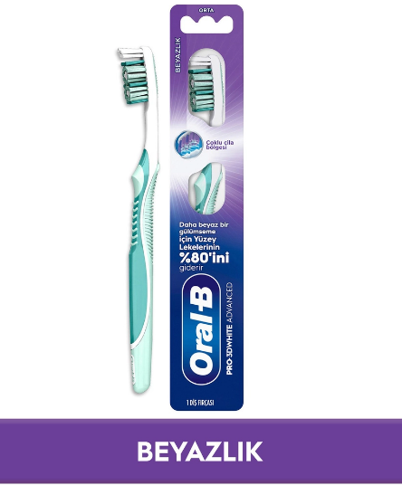 ORAL-BORAL-B PRO-3D WHİTE ADVANCED BEYAZLIK DİŞ FIRÇASI (ORTA)