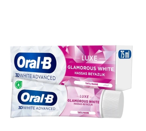 ORAL-BORAL-B PRO 3D WHİTE ADVANCED GLAMOROUS WHİTE HASSAS BEYAZLIK DİŞ MACUNU 75 ML