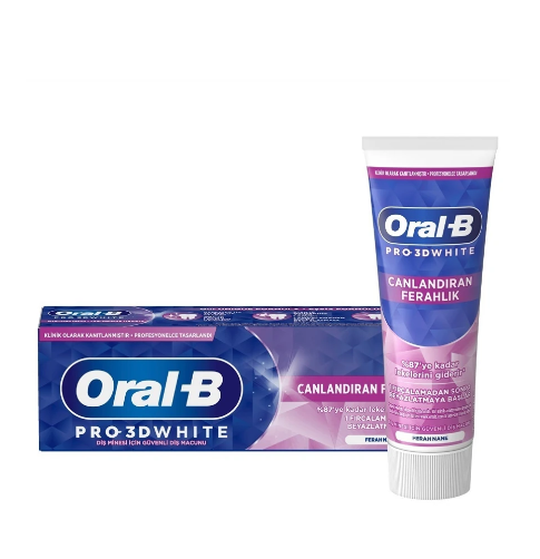 ORAL-BORAL-B PRO-3D WHİTE CANLANDIRAN FERAHLIK 75 ML