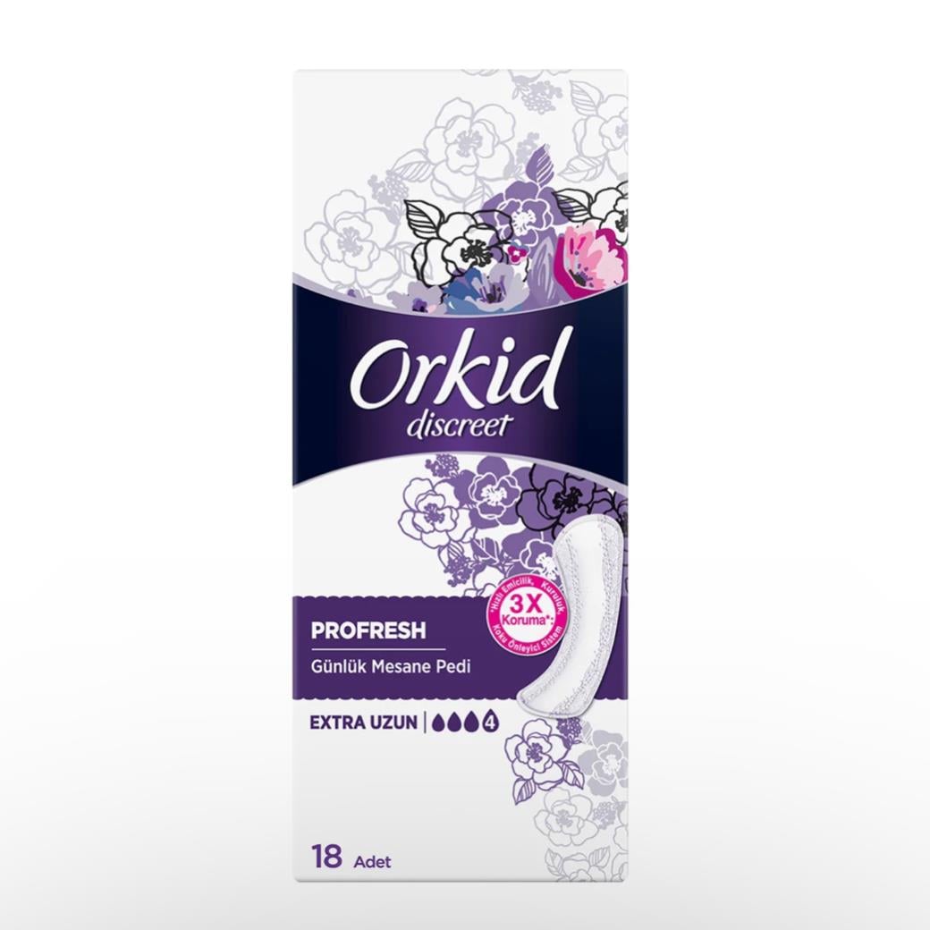 ORKİDORKİD DİSCREET GÜNLÜK MESANE PEDİ UZUN 18 ADET