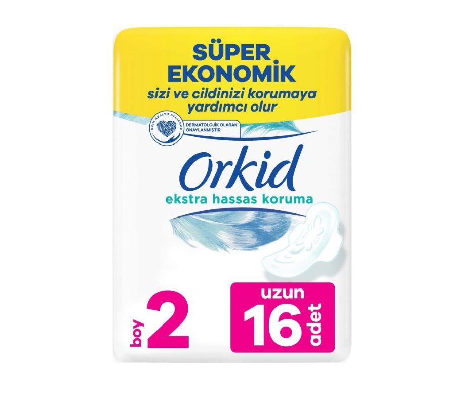 ORKİDORKİD EXTRA HASSAS KORUMA DÖRTLÜ UZUN 16'LI