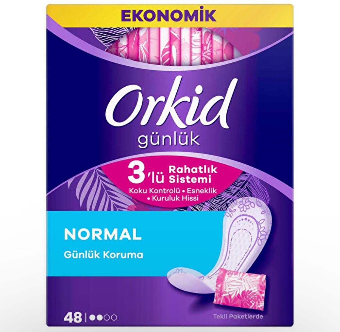 ORKİDORKİD GÜNLÜK KORUMA GÜNLÜK PEDLER X48 TEKLİ PAKETLERDE
