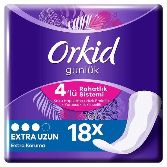 ORKİDORKİD GÜNLÜK PED EXTRA UZUN 18'Lİ