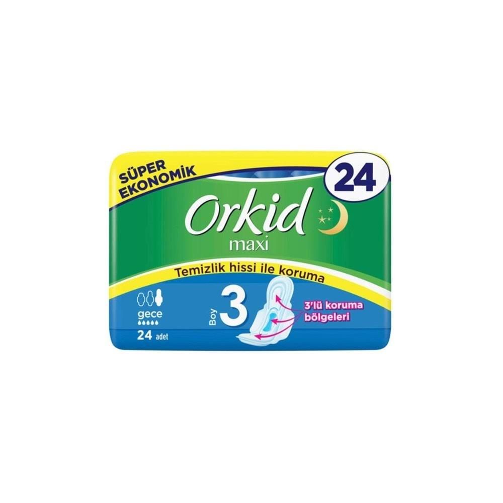 ORKİDORKİD MAXİ HİJYENİK PED GECE 24 ADET