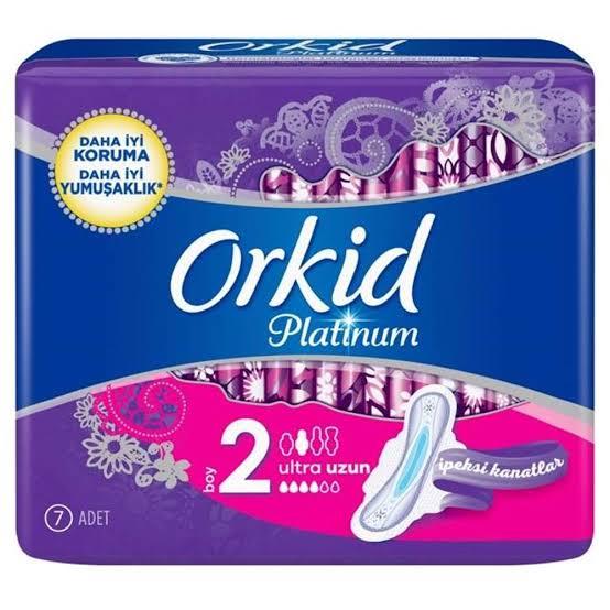 ORKİDORKİD PLATİNUM HİJYENİK PED UZUN TEKLİ PAKET 7 PED
