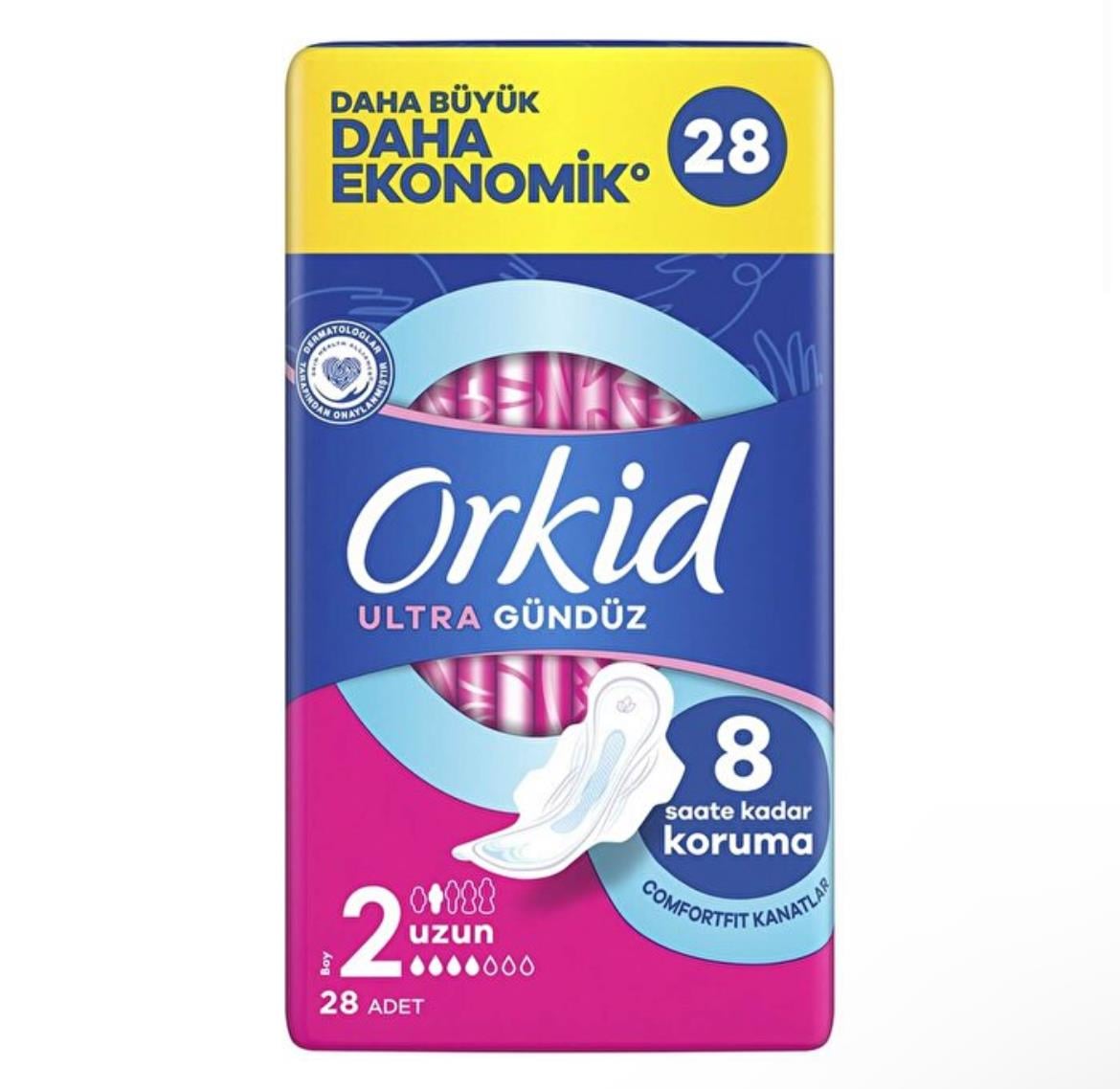 ORKİDORKİD ULTRA EKSTRA DÖRTLÜ PAKET UZUN 28'Lİ