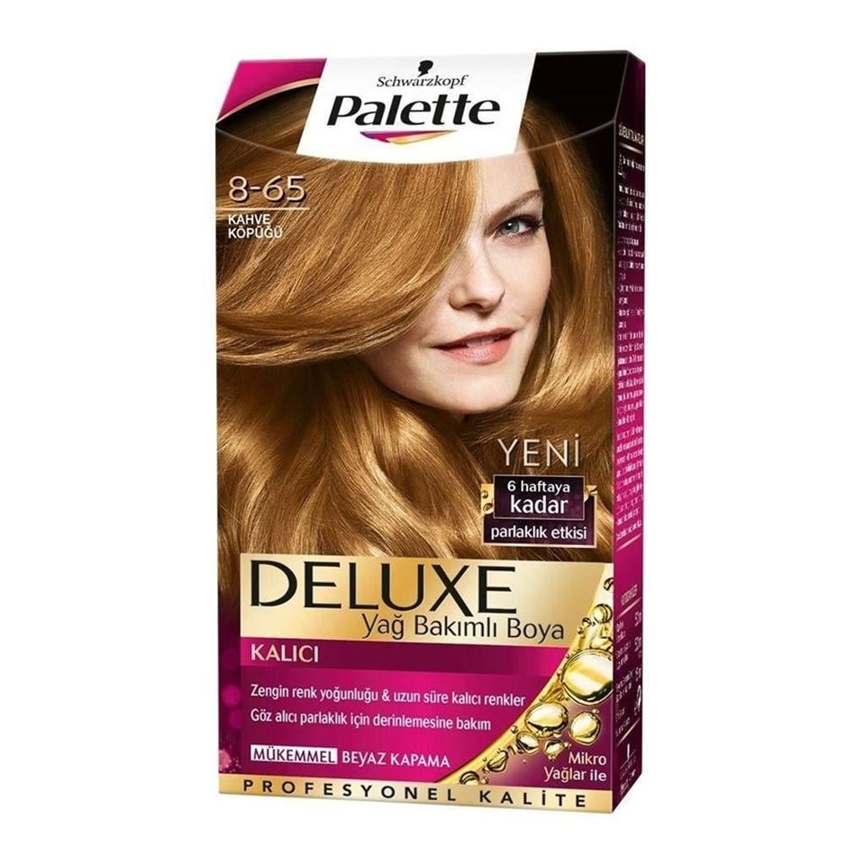 PALETTE DELUXE YAĞ BAKIMLI SAÇ BOYASI 8,65 KAHVE KÖPÜĞÜ