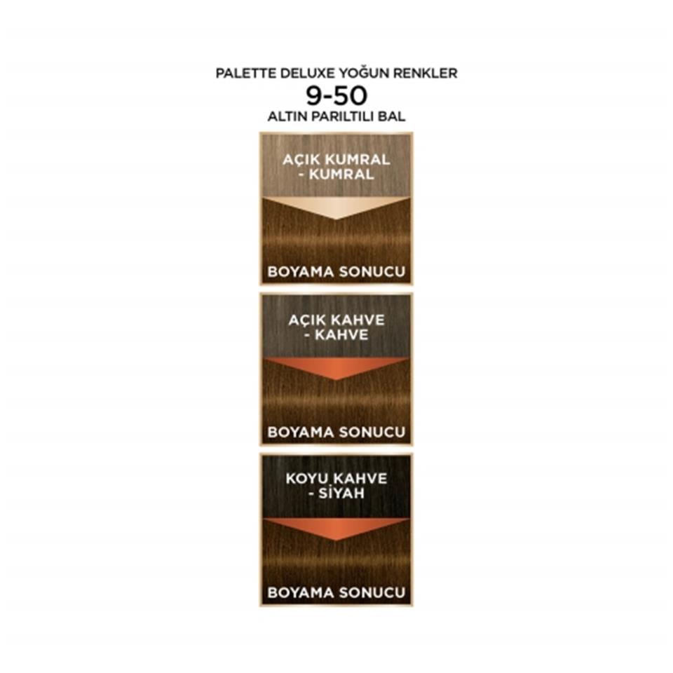 PALETTE DELUXE YAĞ BAKIMLI SAÇ BOYASI 9,50 ALTIN PARILTILI BAL