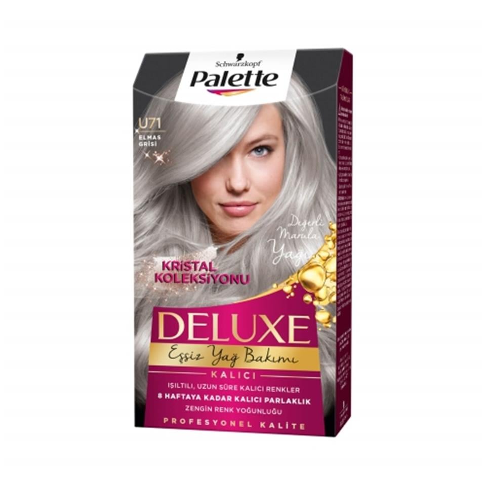 PALETTE DELUXE YAĞ BAKIMLI SAÇ BOYASI U71 BUZUL GRİ