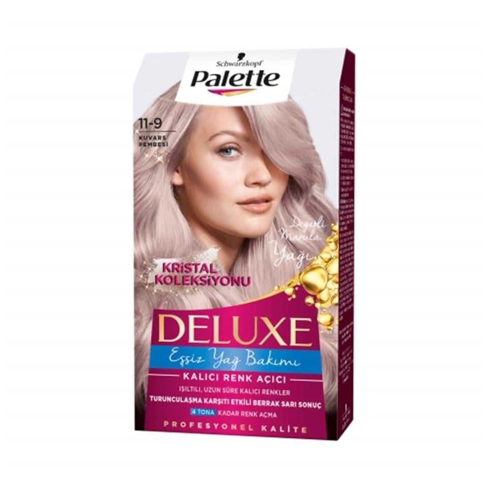 PALETTE DELUXE YAĞ BAKIMLI SAÇ BOYASI 11,9 KUVARS PEMBESİ 