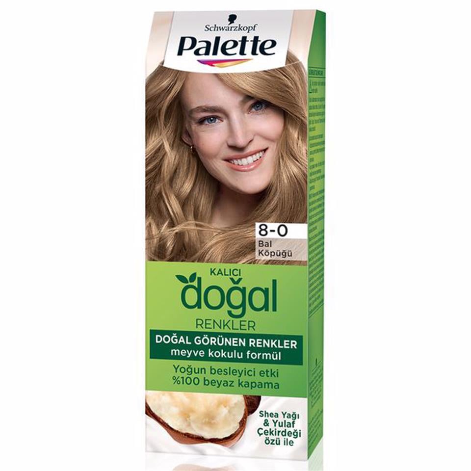 PALETTE SAÇ BOYASI KALICI DOĞAL RENKLER 8,0 BAL KÖPÜĞÜ