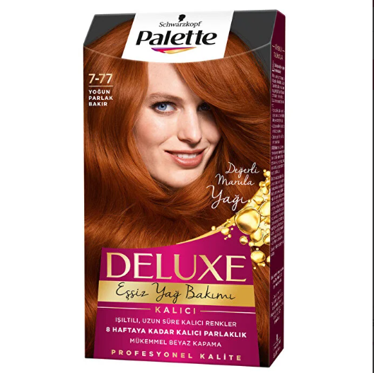 PALETTEPALETTE DELUXE SAÇ BOYASI YOĞUN PARLAK BAKIR NO: 7-77