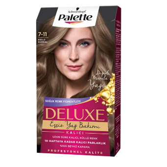 PALETTEPALETTE DELUXE YAĞ BAKIMLI SAÇ BOYASI 7,11 KÜLLÜ  KUMRAL