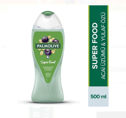 PALMOLİVEPALMOLİVE SUPERFOOD ACAİ ÜZÜMÜ & YULAF DUŞ JELİ 500 ML