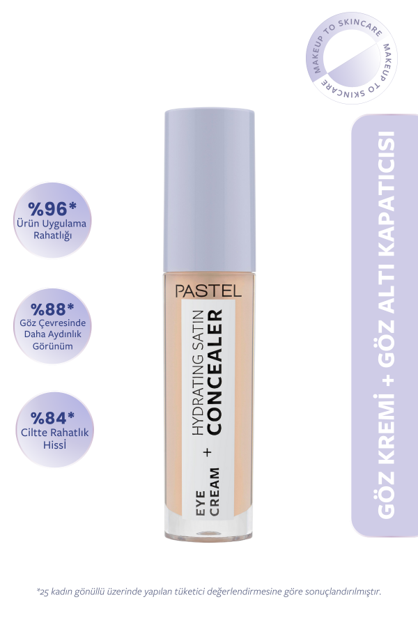 PASTELPASTEL EYE CREAM + HYDRATİNG SATİN CONCEALER - GÖZ KREMİ + GÖZ ALTI KAPATICISI 61 VANİLLA