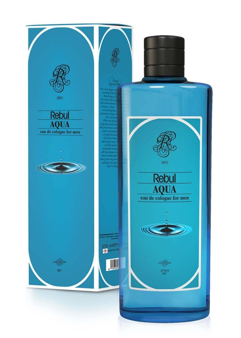 REBUL AQUA CAM ŞİSE KOLONYA 270ML