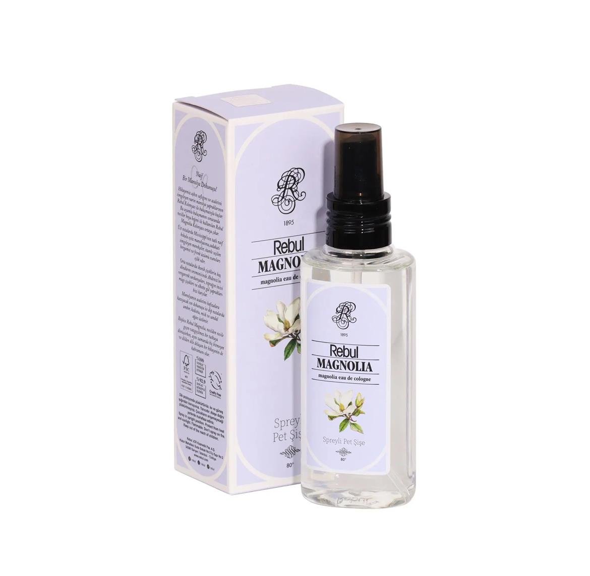 REBULREBUL MANOLİA  KOLONYA SPREYLİ ŞİŞE 125ML