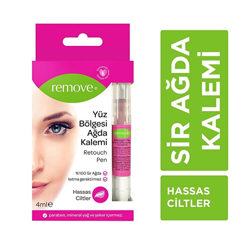 REMOVE RETOUCH PEN YÜZ BÖLGESİ SİR AĞDA KALEMİ- HASSAS CİLTLER 4 ML