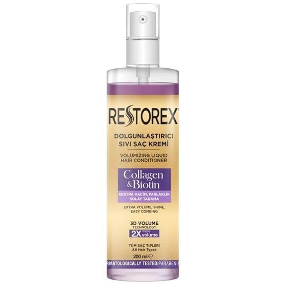 RESTOREXRESTOREX KOLAJEN & BİOTİN DOLGUNLAŞTIRICI SIVI SAÇ BAKIM KREMİ 200 ML