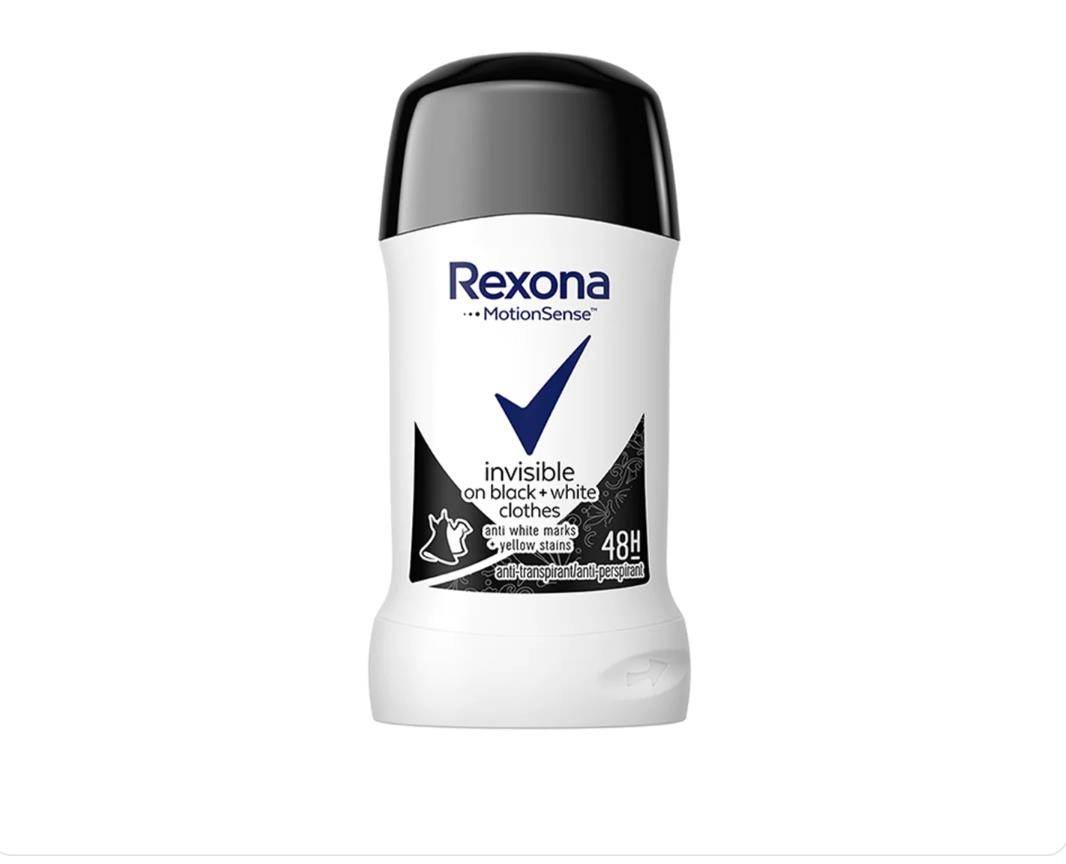 REXONAREXONA DEODORANT STİCK WOMEN INVİSİBLE BLACK+WHİTE 40 ML