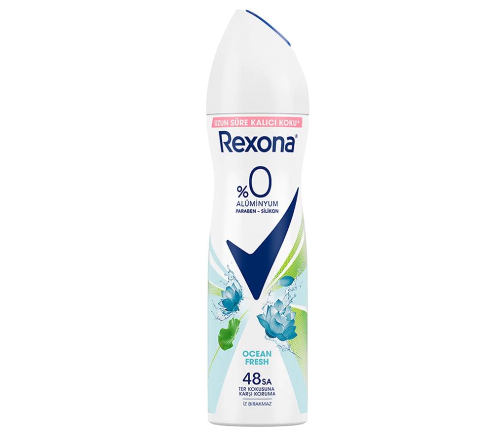 REXONAREXONA KADIN SPREY DEODORANT OCEAN FRESH %0 ALÜMİNYUM 150 ML