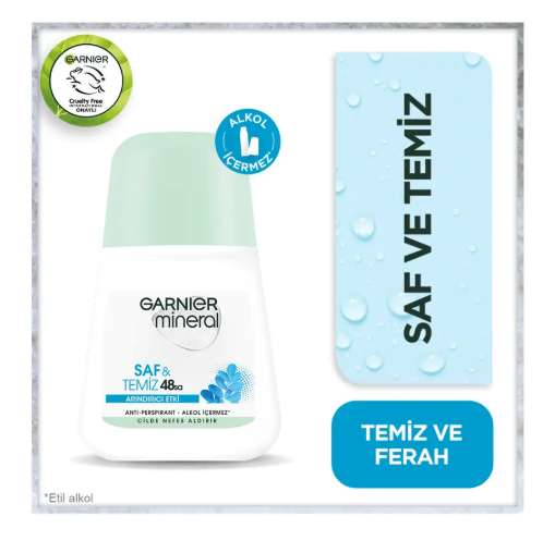 Roll - OnGARNİERGARNİER MİNERAL ROLLON SAF&TEMİZ 50 ML