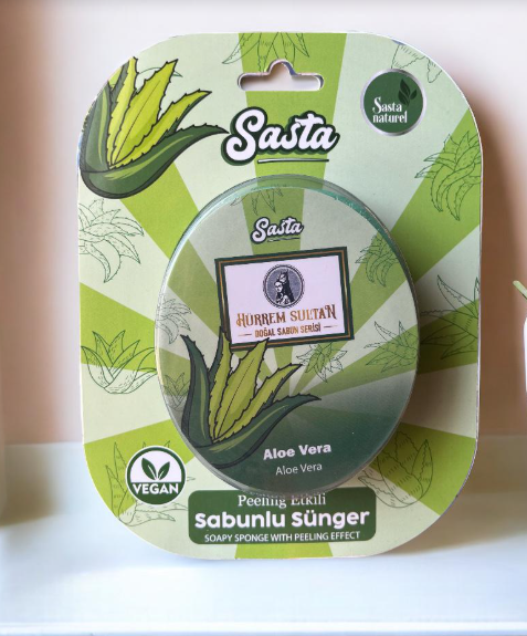 SASTASASTA PEELİNG ETKİLİ  ALOE VERA  SABUNLU SÜNGER
