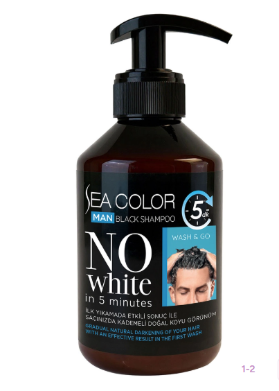 SEA COLORSEA COLOR ERKEK SİYAH ŞAMPUAN 250 ML