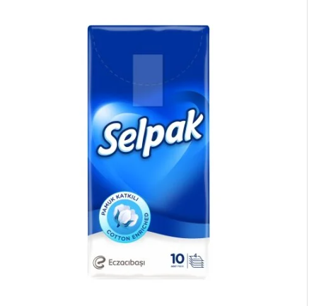 SELPAKSELPAK KLASİK MENDİL 10 ADET