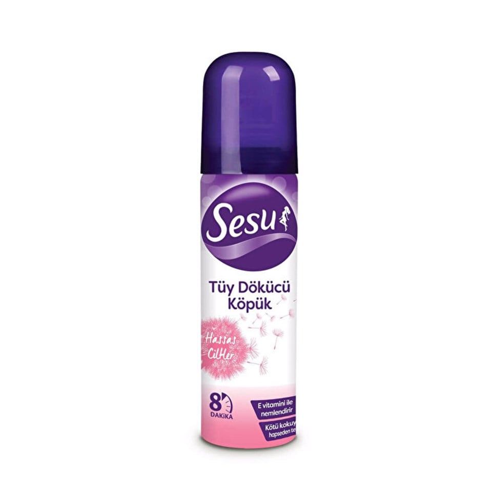 SESU TÜY DÖKÜCÜ KREM SPREY HASSAS CİLT  150 ML