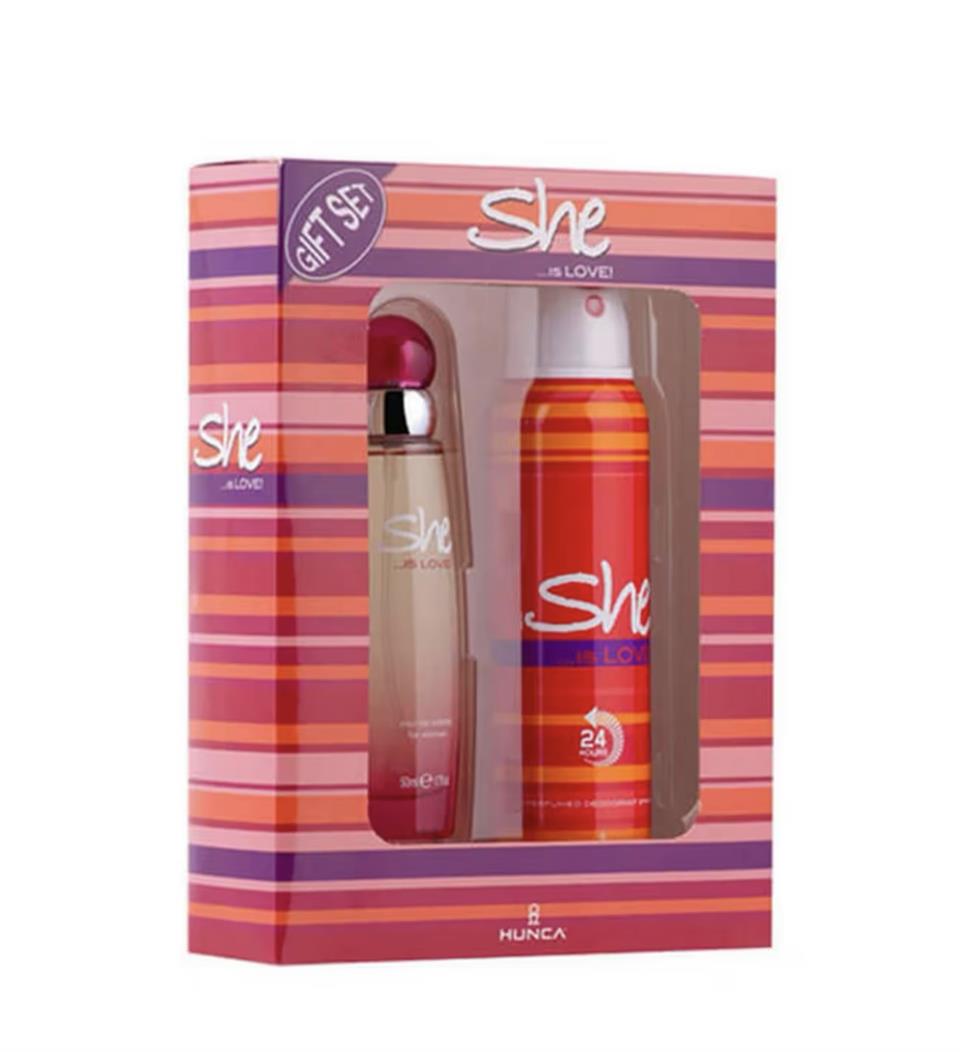 SHE EDT GIFT SET LOVE 50 ML+DEODORANT 150ML