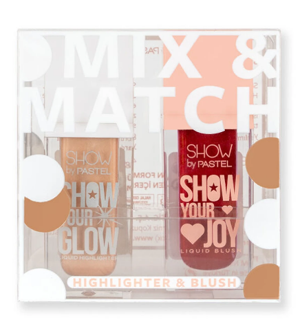 SHOW BY PASTELSHOW BY PASTEL GLOW LİQUİD HİGHLİGHTER 72 & JOY LİQUİD BLUSH 55