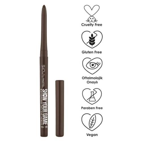 SHOW BY PASTELSHOW BY PASTEL SHOW YOUR GAME WATERPROFF GEL EYE PENCİL 414